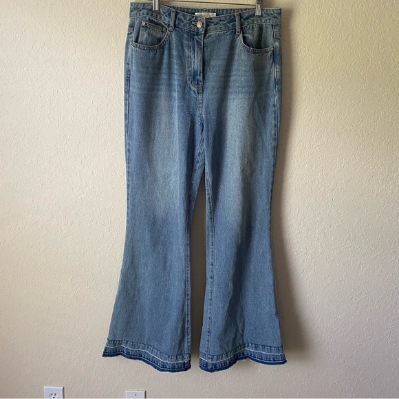 LoveShackFancy | Women’s Boho 70s Kala Flare Jeans Size 30 Rodeo Festival - Picture 5 of 11
